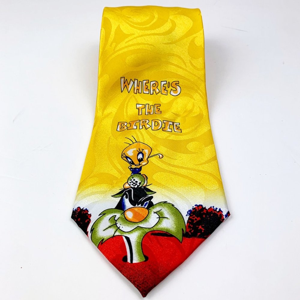 Warner Bros Looney Tunes Where's The Birdie Tie - Picture 2 of 8